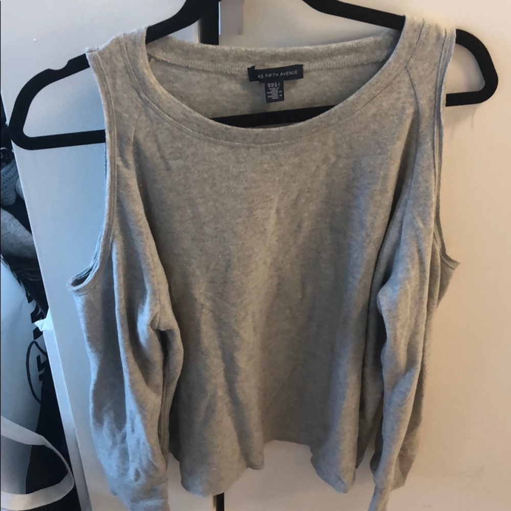 Saks cold shoulder oversized sweater